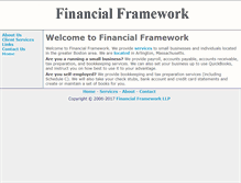 Tablet Screenshot of financialframework.com